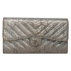 Secondhand Chanel L-Flap Wallet Chevron Patent