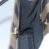 Fendi Vintage Logo Stamp Tote Pequin Coated Canvas