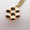 Secondhand Gucci Interlocking G Pearl Drop Pendant Necklace Metal with Crystals and Faux