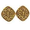 Secondhand Chanel Vintage Diamond Clip-On Earrings Gold-plated