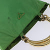 Secondhand Prada Metal Handles Tote Tessuto