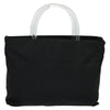 Secondhand Prada Resin Handle Tote Tessuto