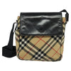 Burberry Flap Shoulder Bag Nova Check Coated Canvas