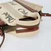 Chloe Woody Convertible Tote Canvas with Leather