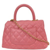 Chanel Coco Top Handle Bag Quilted Caviar