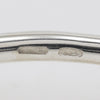 Gucci Logo square cuffs Silver 925