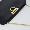 Salvatore Ferragamo Vintage Gancini Chain Shoulder Bag Leather