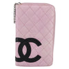 Secondhand Chanel Cambon Zip Around Wallet Quilted