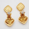 Secondhand Chanel Vintage Drop Clip On Earrings Crystal with