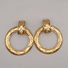 Secondhand Chanel Vintage CC Round Drop Clip-On Earrings