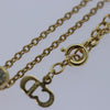 Secondhand Christian Dior CD Pendant Necklace Gold-plated