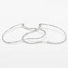 Tiffany & Co. Elsa Peretti Open Heart Hoop Earrings Sterling Silver