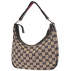 Gucci Hobo Shoulder Bag GG Canvas Sherry Line