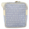 Bvlgari Logomania Shoulder Bag Canvas with Leather