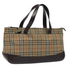 Secondhand Burberry Nova Check Handbag Nova Check Canvas and