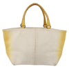 Bottega Veneta Braided Handle Open Tote Bag Canvas with Leather