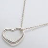 Tiffany & Co. Elsa Peretti Open Heart Pendant Necklace Sterling Silver
