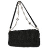 Miu Miu Crystal Clutch Crochet Raffia