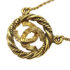 Secondhand Chanel CC Round Pendant Necklace
