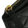 Secondhand Chanel CC Card Case Quilted Caviar
