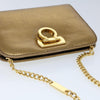 Salvatore Ferragamo Vintage Gancini Chain Shoulder Bag Leather