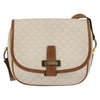 Celine Vintage Macadam Shoulder Bag Canvas and Leather