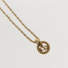 Secondhand Christian Dior CD Round Pendant Necklace