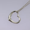 Tiffany & Co. Elsa Peretti Open Heart Pendant Necklace Sterling Silver