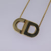 Secondhand Christian Dior CD Pendant Necklace Gold-plated