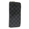 Secondhand Louis Vuitton Zippy wallet vertical Damier Graphite