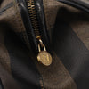 Fendi Vintage Pequin Convertible Boston Bag Coated Canvas