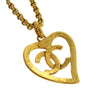 Secondhand Chanel CC and Heart Pendant Necklace