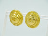 Secondhand Chanel Vintage Round CC Clip-On Earrings