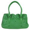 Secondhand Bottega Veneta Intrecciato Green Leather Bags