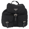 Prada Double Front Pocket Backpack Re-Nylon with Leather