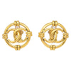 Secondhand Chanel Vintage Cut-out CC Clip-On Earrings