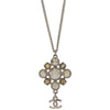 Secondhand Chanel CC Cluster Drop Pendant Necklace
