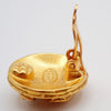 Chanel Vintage CC Round Button Clip-On Earrings Metal