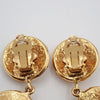 Secondhand Chanel Vintage CC Round Drop Clip-On Earrings