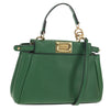 Secondhand Fendi Peekaboo Bag Green Leather Bags