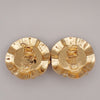 Secondhand Chanel Vintage Round Clip-On Earrings Metal with Faux