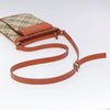 Secondhand Burberry Front Pocket Messenger Bag Check Embossed