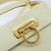 Salvatore Ferragamo Gancini Convertible Top Handle Bag Suede