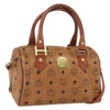 Secondhand MCM Visetos logogramme Handbag Canvas and