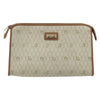 Secondhand Christian Dior Vintage Honeycomb Zip Pouch Canvas and