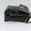 Chanel Vintage Square Front Pocket Camera Bag Quilted Patent