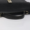 Burberry Convertible Briefcase Leather with London Check Coated Canvas