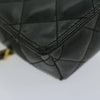 Secondhand Chanel Vintage CC Flap Phone Holder Crossbody Bag Quilted Patent