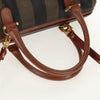Fendi Vintage Pequin Convertible Boston Bag Coated Canvas