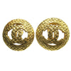 Secondhand Chanel CC Button Clip-On Earrings